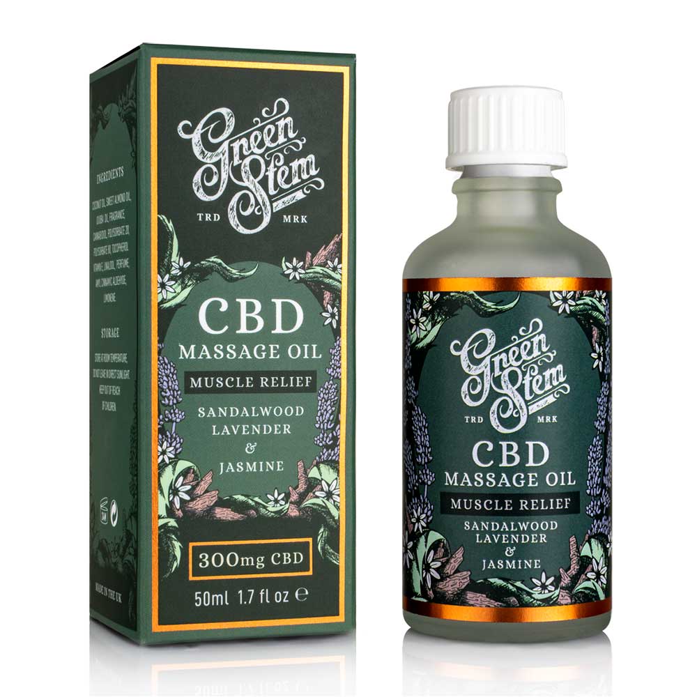 Green Stem CBD Massage Oil