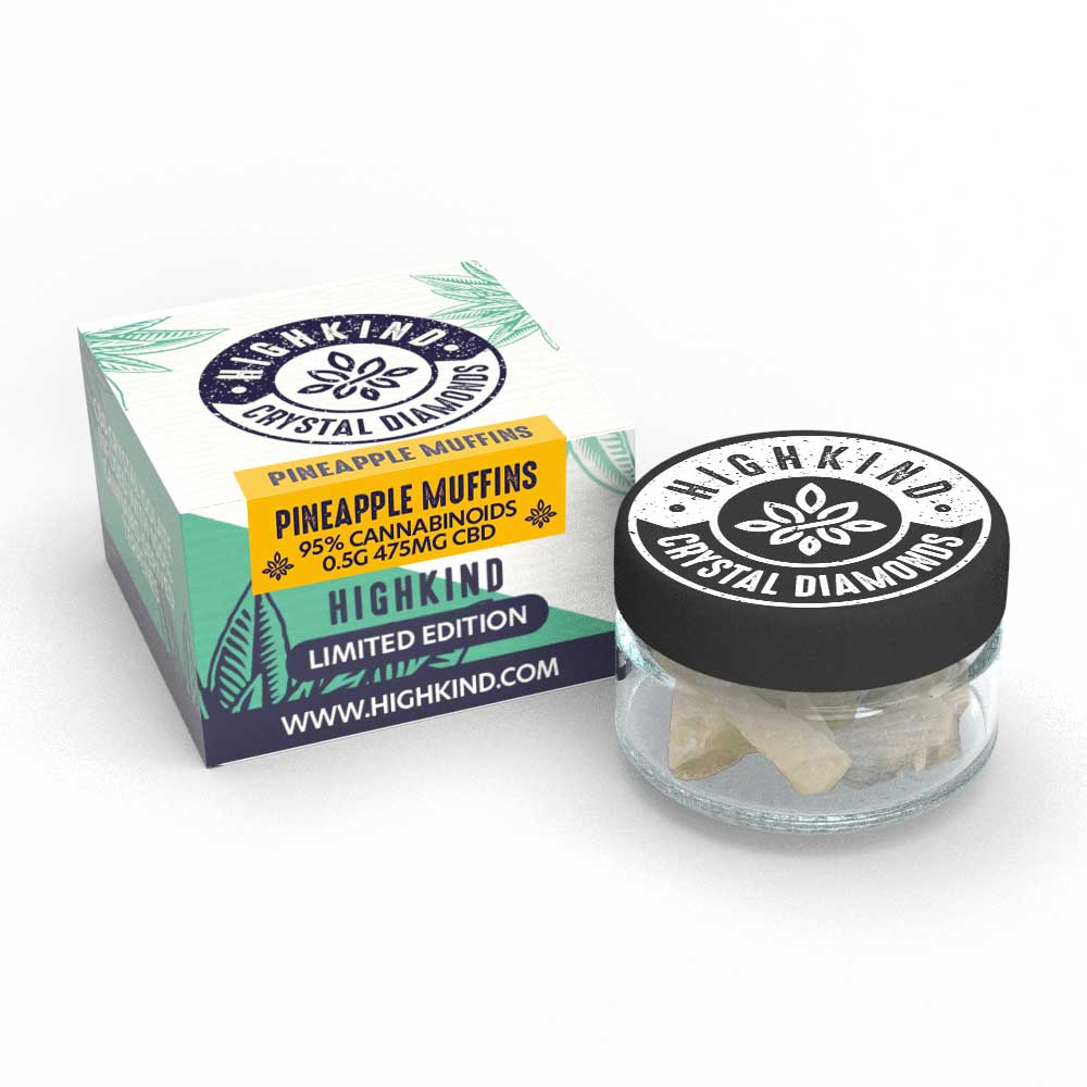 HighKind Limited Edition Pineapple Muffins CBD Crystal Concentrate